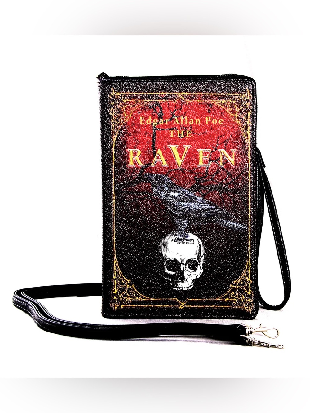 Comeco The Raven Vintage Book Clutch Bag In Vinyl